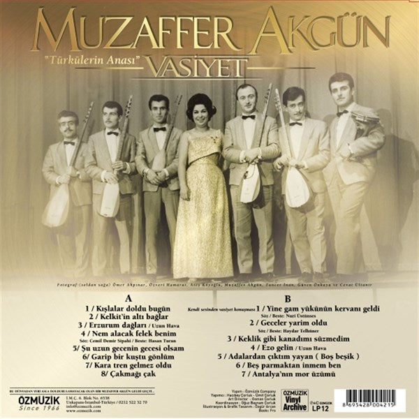 Muzaffer Akgün - Vasiyet Plak ( Schallplatte )