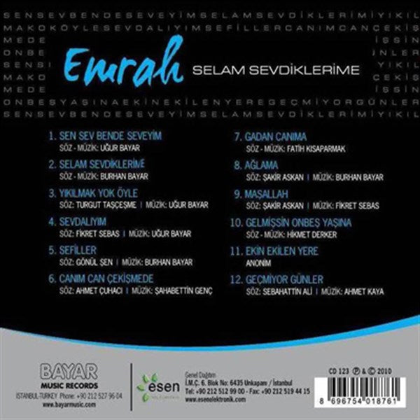 Emrah - Selam Sevdiklerime (CD)