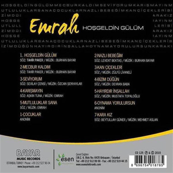 Emrah - Hoşgeldin Gülüm (CD)