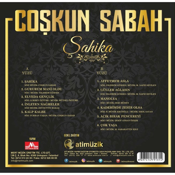 Coskun Sabah - Sahika Plak ( Schallplatte )