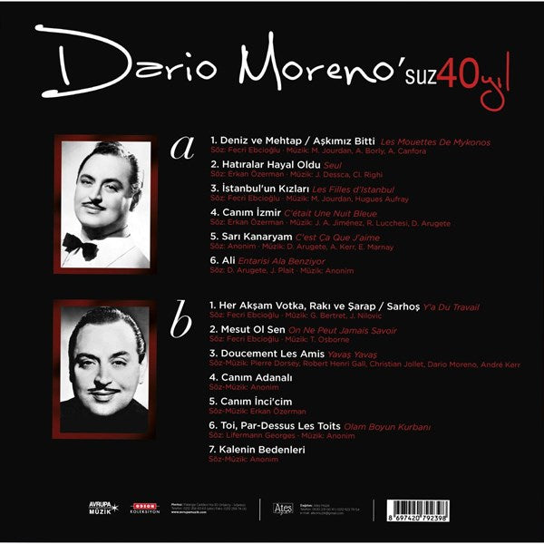 Dario Moreno 40.Yil Plak ( Schallplatte )