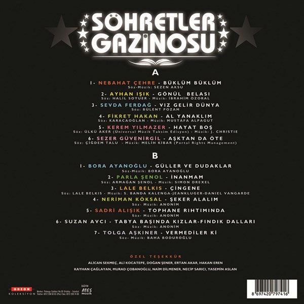 Söhretler Gazinosu Plak ( Schallplatte )