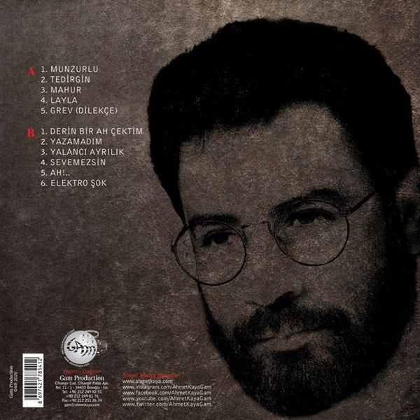 Ahmet Kaya - Tedirgin Plak ( Schallplatte )