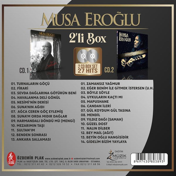 Musa Eroğlu / Turnaların Göçü - Zamansız Yağmur (2'li Box CD)