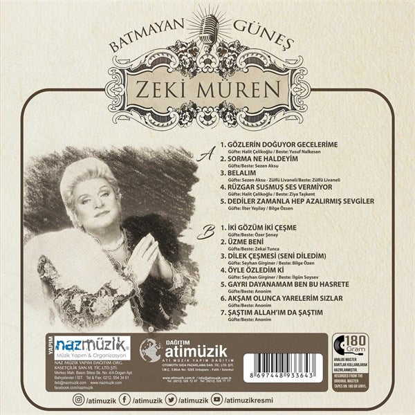 Zeki Müren - Batmayan Günes Plak ( Schallplatte )