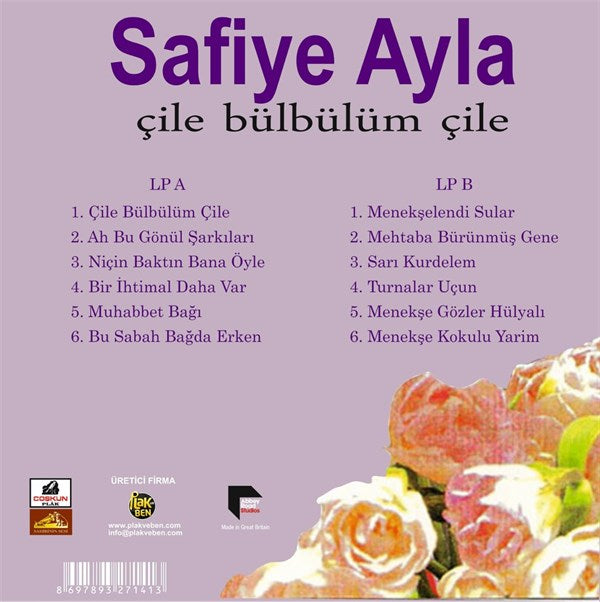 Safiye Ayla - Cile Bülbülüm Cile Plak ( Schallplatte )