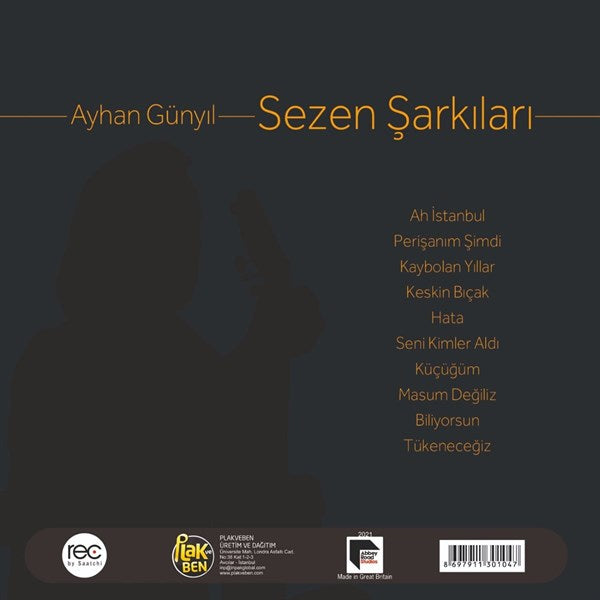 Sezen Aksu Sarkilari Enstrümental Plak ( Schallplatte )