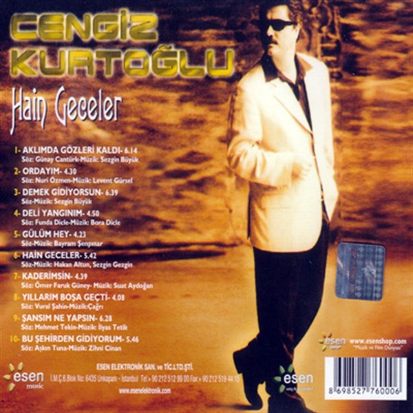 Cengiz Kurtoğlu - Hain Geceler (CD)