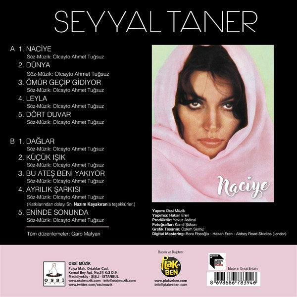 Seyyal Taner - Naciye Plak ( Schallplatte )