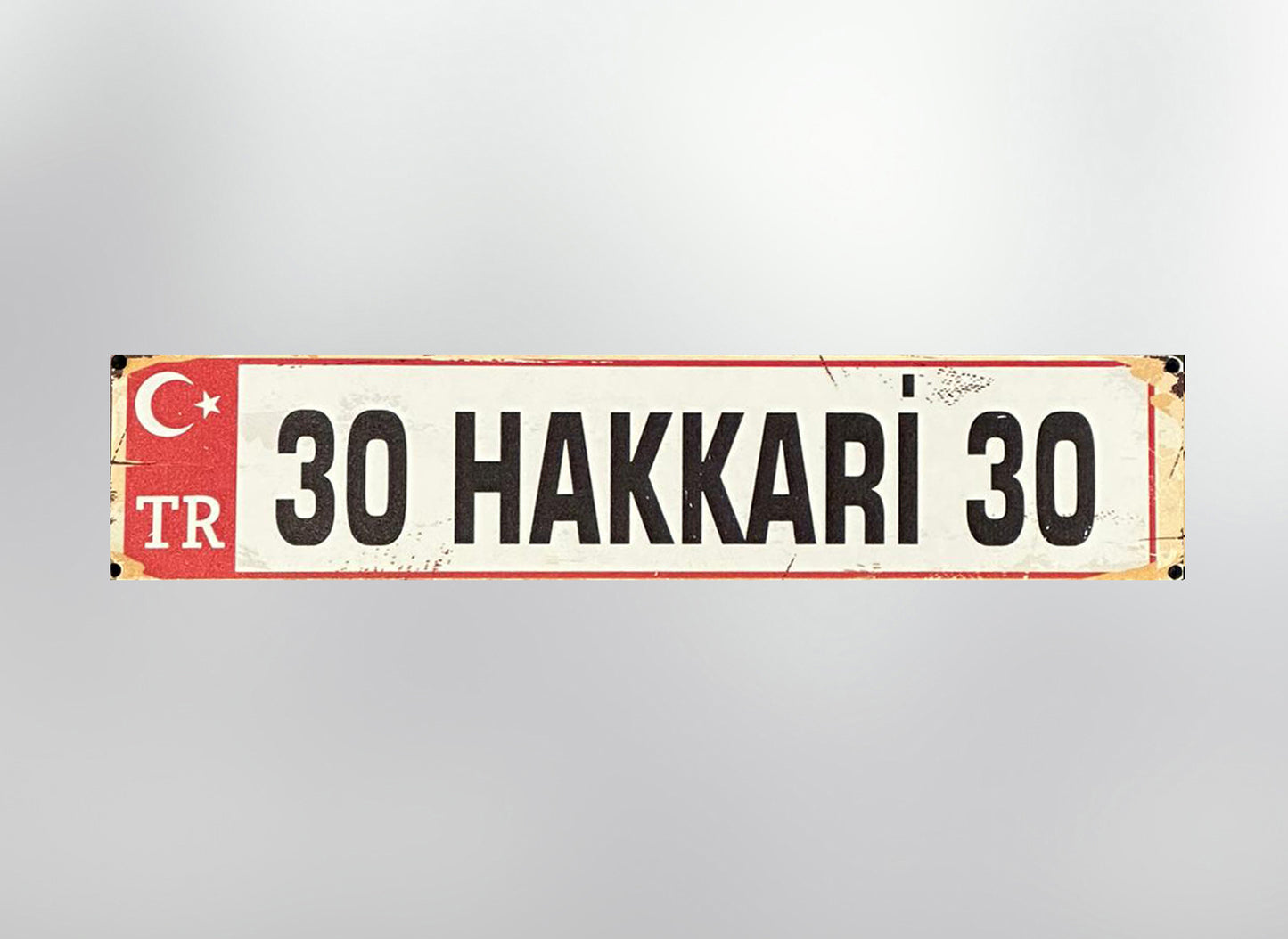 30 Hakkari Plaka / Kennzeichen