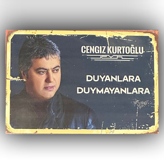 Cengiz Kurtoglu Duyanlara Retro Ahsap Poster