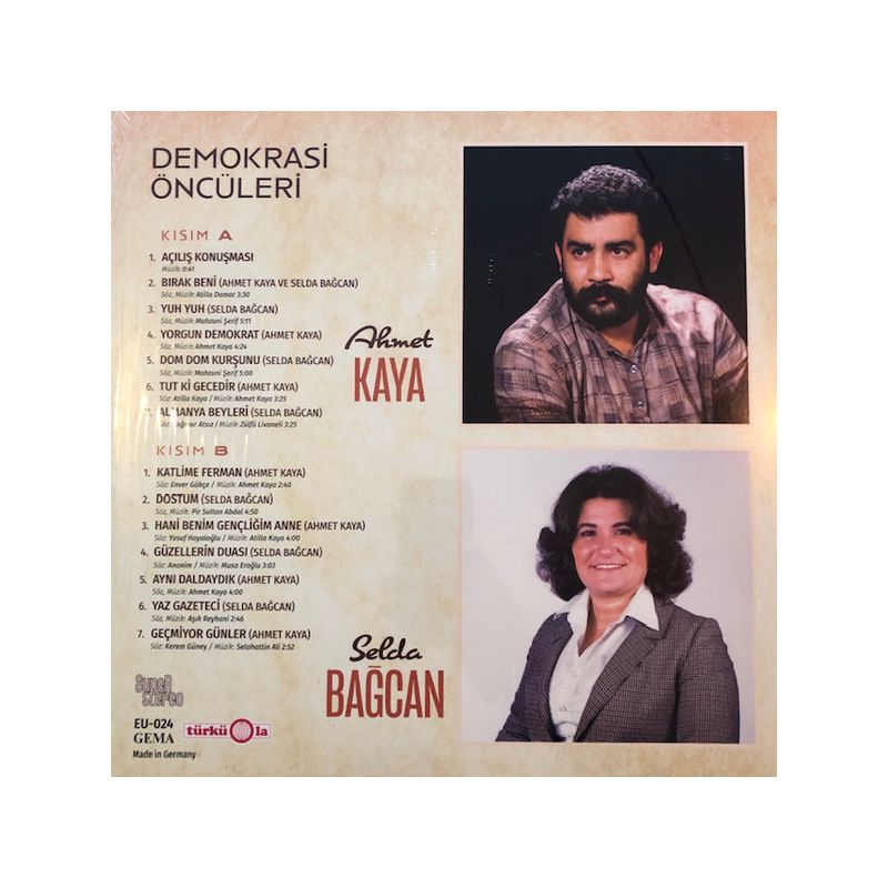Ahmet Kaya / Selda Bagcan - Demokrasi Öncüleri Plak ( Schallplatte )