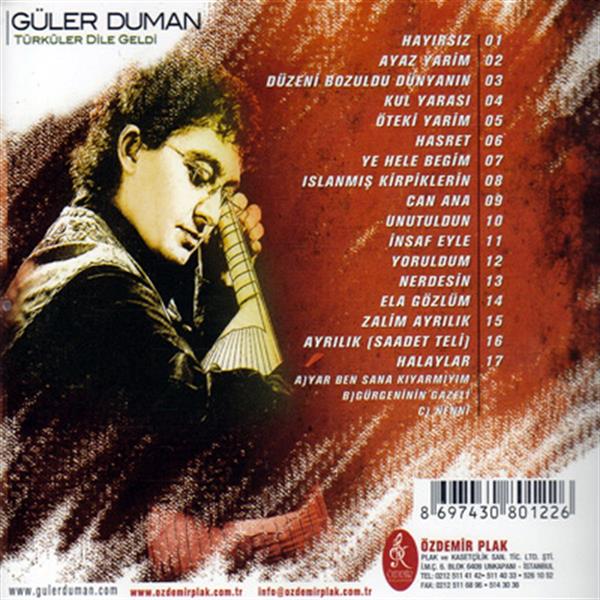 Güler Duman - Türküler Dile Geldi (CD)